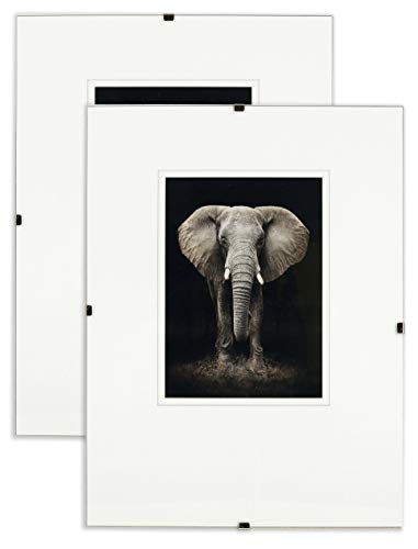 postergaleria Marco de fotos sin marco, plexi, incoloro, 2 unidades, 30 x 40 cm