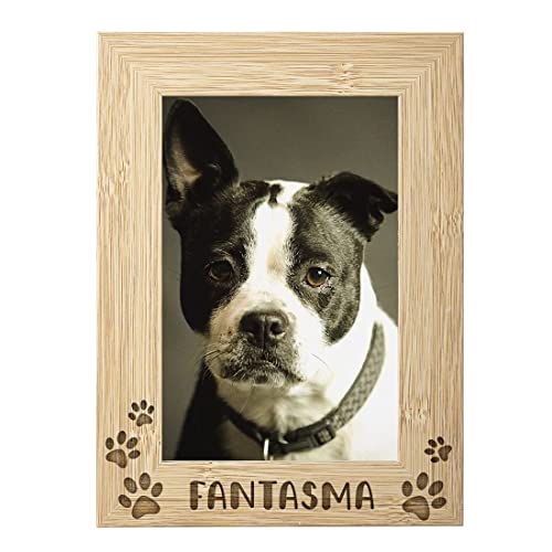 Marco para Perro Personalizado con Nombre y Foto - Portafotos para Mascota - Fotos 10x15cm